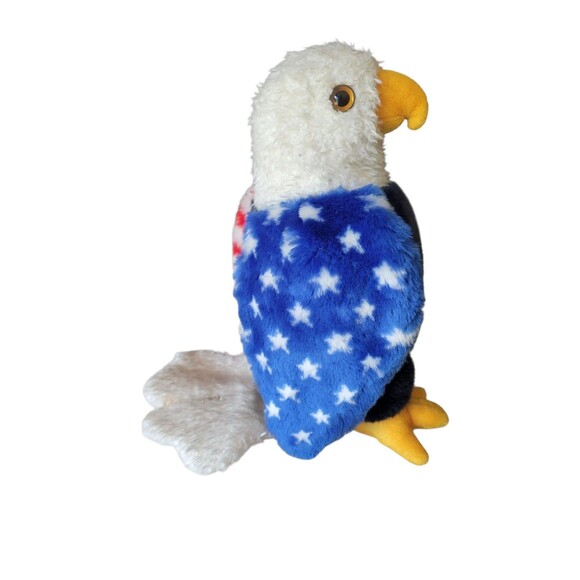2002 TY Beanie Buddies Eagle America Red White Blue Stars And Stripes 11" - Picture 2 of 7